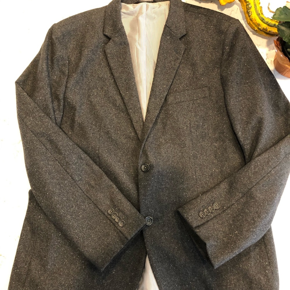 Charcoal grey Banana Republic Factory sport coat - Picture 2 of 5